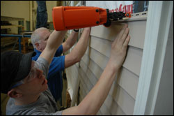 Volunteers for There's No Place Like Home Build A Home