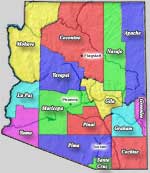 Arizona County Map