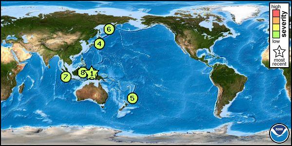 Tsunami Messages for All Regions (Past 60 Days)