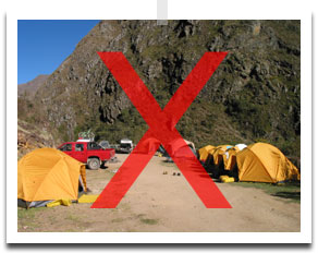 Camping outside of a designated area is prohibited due to Title 36 CFR 327.7(a)