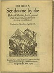 First English edition of Medina Sidonia's General Orders for the Armada, 1588. [19]
