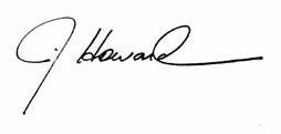 Signature of John Howard, M.D.