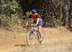 Mountain Biker on Grapevine Trail