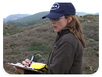 Wendy Church documents site conditions along the coastline of the former Baywood Park Training Area near Los Osos