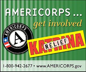 AmeriCorps - Get Involved. Visit www.americorps.gov