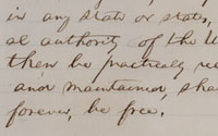 Emancipation Proclamation (first draft)