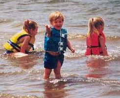 Always keep safety in mind at the lake; wear your lifejacket!