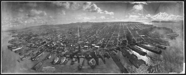 George Lawrence's kite aerial photo of San Francisco