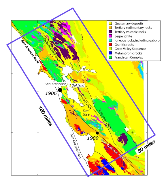 Simple traditional two-dimensional geologic map