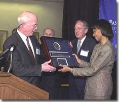 Chester Crocker and Condoleezza Rice 