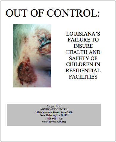 Image of the front cover of the Out of Control report.  Also a link to download the report as a pdf file.