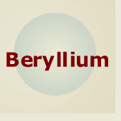Beryllium Topic Page image