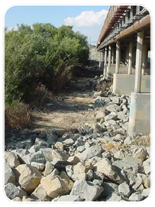 Oceanside officials are concerned about debris collecting along the piers of the four bridges crossing the San Luis Rey