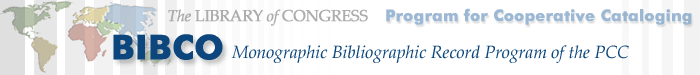 BIBCO: Program for Cooperative Cataloging