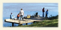 Fishing on the river.