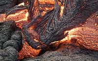Gnarly crusted lava in Kohola arm of Mother's Day flow, Kilauea volcano, Hawai'i