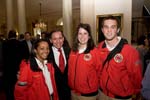 Deputy Assistant to the President and Director, USA Freedom Corps Henry Lozano stops for a picture with AmeriCorps City Year members at a White House event celebrating National Volunteer Week on April 29, 2008.
