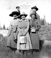 Henry Chandler Cowles and Students on a Field Trip