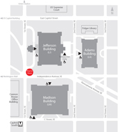 Library of Congress campus map