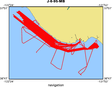 J-6-95-MB map of where navigation equipment operated