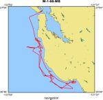 M-1-98-MB location map of where navigation equipment operated