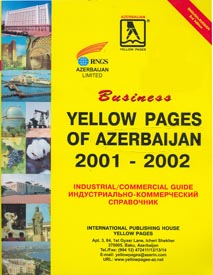 Azerbaijan Yellow Pages 2001-2002 cover