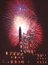 Chapel and fireworks