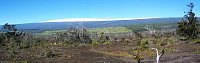 Snow blankets summit of Mauna Loa Volcano, Hawai`i