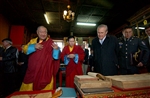 Rumsfeld in Mongolia - Click for high resolution Photo