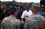 HELP ARRIVES IN NICARAGUA - Click for high resolution Photo