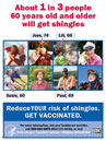 Shingles Poster in English