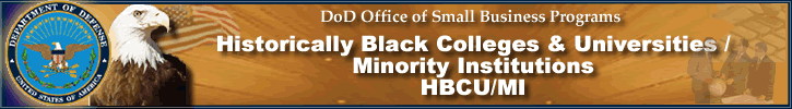 DoD OSBP, Historically Black Colleges & Universities / Minority Institutions (HBCU/MI)