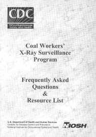 Coal Workers' X-Ray Surveillance Program booklet cover