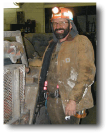Photo of a coal miner.