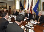 PENTAGON MEETING - Click for high resolution Photo