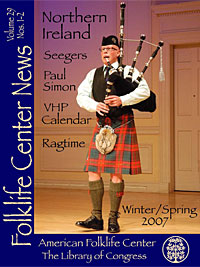 PDF View - Folklife Center News - Cover Winter/Spring 2007