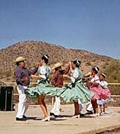 Members of Ballet Folklorico Mexicapan perform a dance