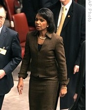 U.S. Secretary of State Condoleezza Rice at the U.N. Security Council, 07 Jan 2009