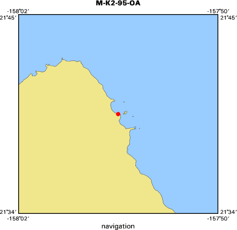 M-K2-95-OA map of where navigation equipment operated