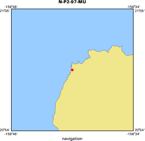 N-P2-97-MU map of where navigation equipment operated