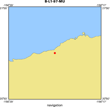 B-L1-97-MU map of where navigation equipment operated