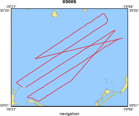 03005 map of where navigation equipment operated