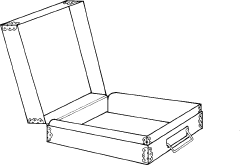 drawing of 12 reel microfilm box