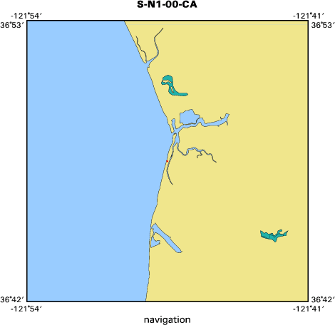 S-N1-00-CA map of where navigation equipment operated