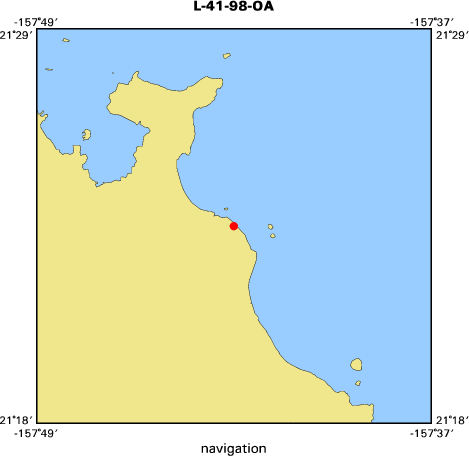 L-41-98-OA map of where navigation equipment operated