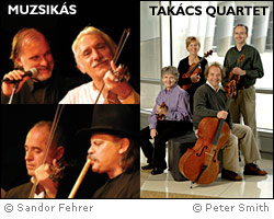 Image: Takacs Quartet and Muzsikas