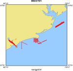 96CCT01 location map of where navigation equipment operated