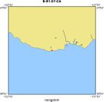 B-R1-97-CA location map of where navigation equipment operated