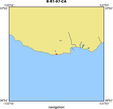 B-R1-97-CA map of where navigation equipment operated