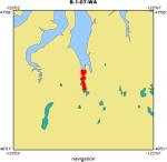 B-1-07-WA location map of where navigation equipment operated